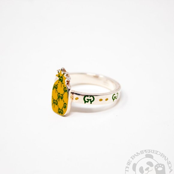 Pineapple gucci online ring